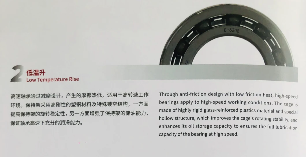 New Energy Electric Drive Bearing High-Speed & Long-Life-Time Deep Groove Ball Bearings 6005